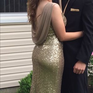 GOLD PROM DRESS